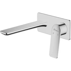 Paris Basin Or Bath Wall Mixer Set 200mm Spout 5Star Lead Free | Made From Zinc/Brass In Chrome Finish By Oliveri by Oliveri, a Bathroom Taps & Mixers for sale on Style Sourcebook