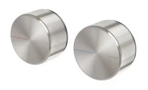 Axia Wall Top Assemblies Ceramic Disc 3Or4 Turn (Pair) Lead Free In Brushed Nickel By Phoenix by PHOENIX, a Bathroom Taps & Mixers for sale on Style Sourcebook