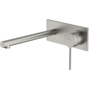 Venice Straight Basin Mixer Set Lead Free In Brushed Nickel By Oliveri by Oliveri, a Bathroom Taps & Mixers for sale on Style Sourcebook
