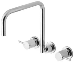 Vivid Pin Lever Wall Sink Set Squareline Spout 3Star Lead Free | Made From Brass In Chrome Finish By Phoenix by PHOENIX, a Kitchen Taps & Mixers for sale on Style Sourcebook