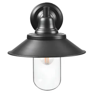 MDA Lighting Epping Modern Farmhouse Brass Cage Outdoor Wall Light Black by MDA Lighting, a Wall Lighting for sale on Style Sourcebook