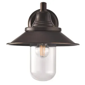 MDA Lighting Epping Modern Farmhouse Brass Cage Outdoor Wall Light Bronze by MDA Lighting, a Wall Lighting for sale on Style Sourcebook