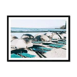 Waikiki Beach View Blue Beds Framed Print by null, a Prints for sale on Style Sourcebook