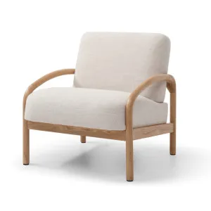 Luna Occasional Upholstered Armchair Natural by null, a Chairs for sale on Style Sourcebook