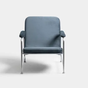 Milo Lounge Chair Stainless Steel Brunswick Slate by null, a Chairs for sale on Style Sourcebook