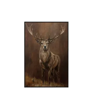 Antlers &amp; Earth Wall Art Canvas 120cm x 80cm by Luxe Mirrors, a Artwork & Wall Decor for sale on Style Sourcebook