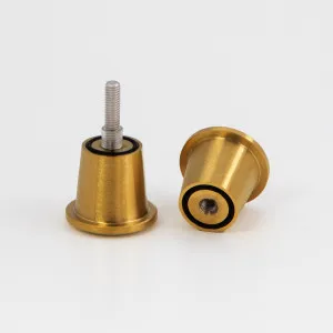 Round Door Knob Raw Brushed Brass by null, a Door Knobs & Handles for sale on Style Sourcebook