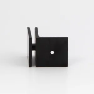 Boston 90 Degree Wall to Glass Bracket Matte Black by Estelle, a Bathroom Fixtures for sale on Style Sourcebook