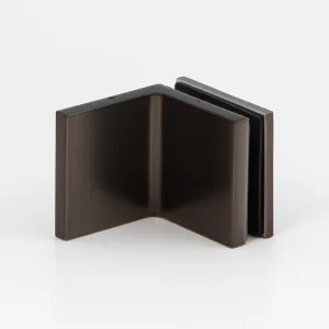 Stealth Wall to Glass Bracket with Cover Plate - Brushed Gun Metal by Estelle, a Bathroom Fixtures for sale on Style Sourcebook