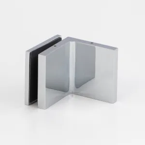 Stealth Wall to Glass Bracket with Cover Plate - Polished Chrome by Estelle, a Bathroom Fixtures for sale on Style Sourcebook