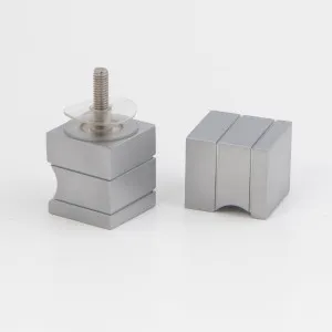 Square Door Knob  Matte Chrome by null, a Door Knobs & Handles for sale on Style Sourcebook
