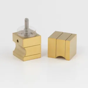 Square Door Knob Brushed Brass by null, a Door Knobs & Handles for sale on Style Sourcebook