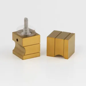 Square Knob Raw Brushed Brass by null, a Door Knobs & Handles for sale on Style Sourcebook