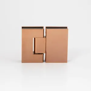 Stealth Glass to Glass 180 Degree Hinge Polished Rose Gold by Estelle, a Bathroom Fixtures for sale on Style Sourcebook