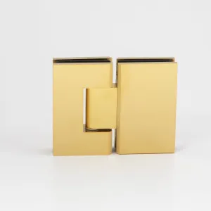 Stealth Glass to Glass 180 Degree Hinge Brushed Brass by Estelle, a Bathroom Fixtures for sale on Style Sourcebook