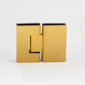 Stealth Glass to Glass 180 Degree Hinge Raw Brushed Brass by Estelle, a Shower Hinges for sale on Style Sourcebook
