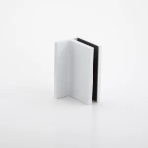 Statesman Wall to Glass Clamp with leg White by Estelle, a Bathroom Fixtures for sale on Style Sourcebook