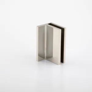 Statesman Wall to Glass Clamp with leg Polished Nickel by Estelle, a Bathroom Fixtures for sale on Style Sourcebook