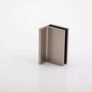 Statesman Wall to Glass Clamp with leg Satin Nickel by Estelle, a Bathroom Fixtures for sale on Style Sourcebook