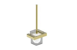 Boston Toilet Brush and Holder Brushed Brass by null, a Toilet Brushes & Sets for sale on Style Sourcebook
