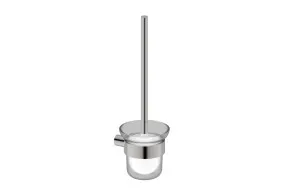 Statesman Toilet Brush and Holder Satin Nickel by null, a Toilet Brushes & Sets for sale on Style Sourcebook