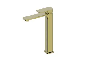 Boston Basin Mixer Tall Brushed Brass by null, a Bathroom Taps & Mixers for sale on Style Sourcebook