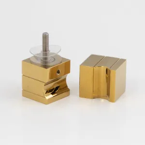 Square Door Knob Polished Brass by null, a Door Hardware for sale on Style Sourcebook