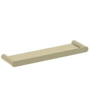 Pinnacles Shower Shelf 500mm Soft Gold Brushed by null, a Shelves & Hooks for sale on Style Sourcebook