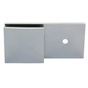 Wall to Glass 180 degree Inline Bracket Brushed Gun Metal by Estelle, a Bathroom Fixtures for sale on Style Sourcebook