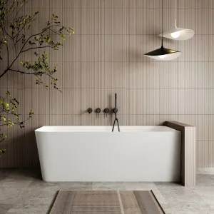 Cassa Design Ashton Righthand Corner Back To Wall Bath - Matte White by null, a Bathtubs for sale on Style Sourcebook