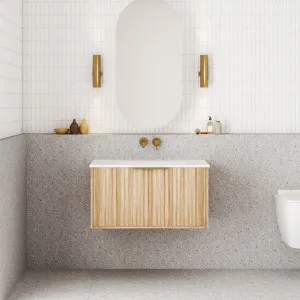 Capture Ensuite Wall Hung Vanity - Natural Oak by null, a Vanity Mirrors for sale on Style Sourcebook
