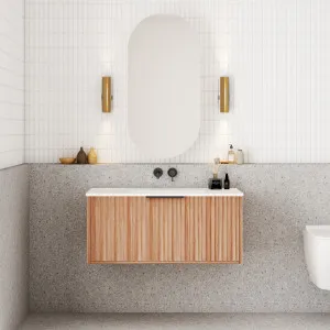 Capture Ensuite Wall Hung Vanity - Walnut by null, a Vanity Mirrors for sale on Style Sourcebook
