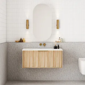 Capture Ensuite Wall Hung Vanity - Natural Oak by null, a Vanity Mirrors for sale on Style Sourcebook