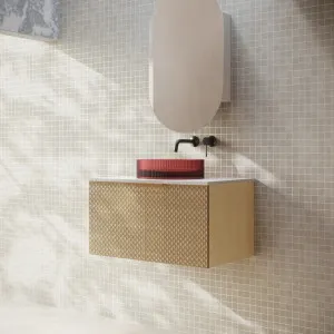 Cassa Designs Relievo Wall Hung Vanity - Single Relievo Oak by Cassa Designs, a Vanities for sale on Style Sourcebook