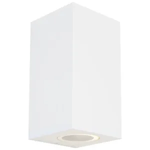 Cougar Saco Rectangular Weatherproof Exterior Up/Down Wall Light White by Cougar, a Wall Lighting for sale on Style Sourcebook