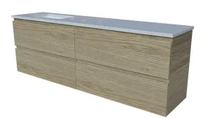 Billie Vanity 1500mm Left WG Basin SilkSurface UC Top Wall hung by Timberline, a Vanities for sale on Style Sourcebook