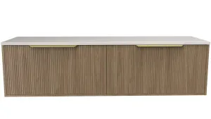 Elwood Vanity 1500mm Centre WG Basin SilkSurface AC Top Wall hung by Timberline, a Vanities for sale on Style Sourcebook