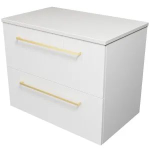 Henley Vanity 750mm Centre WG Basin SilkSurface AC Top Wall hung by Timberline, a Vanities for sale on Style Sourcebook
