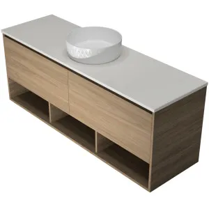 Kansas Vanity 1500mm Centre WG Basin SilkSurface AC Top Wall hung by Timberline, a Vanities for sale on Style Sourcebook