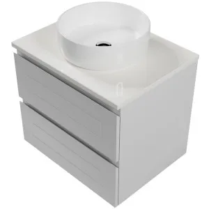 Nevada Plus Classic Vanity 600mm Centre WG Basin SilkSurface AC Top Wall hung by Timberline, a Vanities for sale on Style Sourcebook