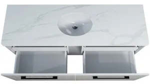 Saba Vanity 1500mm Centre WG Basin SilkSurface UC Top Wall hung by Timberline, a Vanities for sale on Style Sourcebook