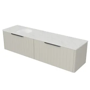 Saba Vanity 1800mm Left WG Basin SilkSurface UC Top Wall hung by Timberline, a Vanities for sale on Style Sourcebook