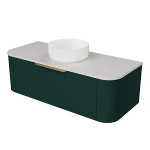 Santos Vanity 1200mm Centre WG Basin SilkSurface AC Top Wall hung by Timberline, a Vanities for sale on Style Sourcebook