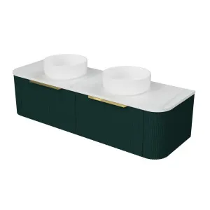 Santos Vanity 1500mm Double WG Basin SilkSurface AC Top Wall hung by Timberline, a Vanities for sale on Style Sourcebook