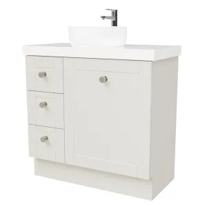 Victoria Vanity 900mm Centre WG Basin Freedom AC Top Floor standing by Timberline, a Vanities for sale on Style Sourcebook