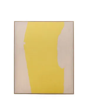 Kelta hand-painted yellow linen abstract picture 140 x 170cm by null, a Painted Canvases for sale on Style Sourcebook