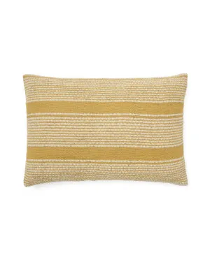 Uciel mustard and beige jute-embroidered cotton cushion cover 40 x 60 cm by null, a Cushions, Decorative Pillows for sale on Style Sourcebook