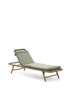 Lounger cushion Delnar 100% PET green 155 x 50 cm by null, a Cushions, Decorative Pillows for sale on Style Sourcebook