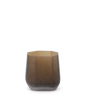 Terrava brown glass vase 17cm by null, a Vases & Jars for sale on Style Sourcebook