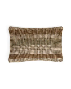 Cushion cover Lunet 100% PET with beige and green stripes 40 x 60 cm by null, a Outdoor Cushions for sale on Style Sourcebook